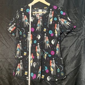 The Nightmare Before Christmas Scrub Top